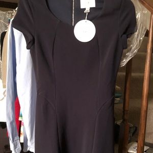 NWT The Coverii Navy Ribbed Dress